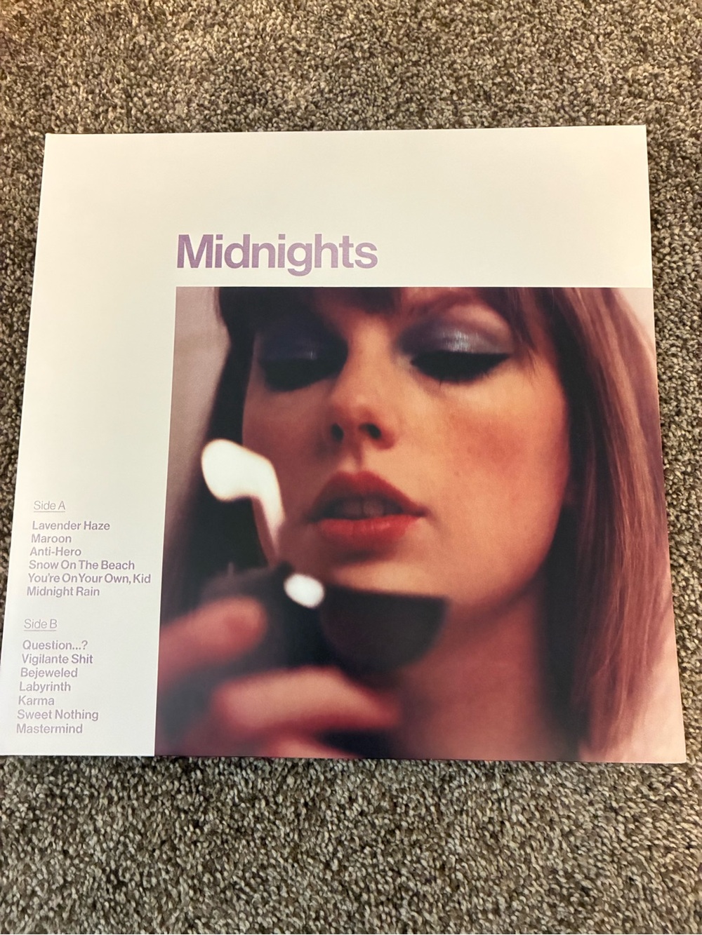 Taylor Swift Midnights vinyl album lavender edition